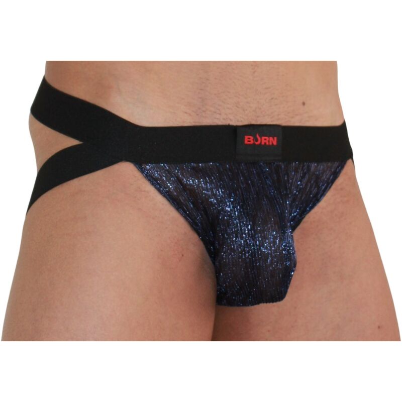 BURN - 006 JOCK SHINY BLÅ / SVART S