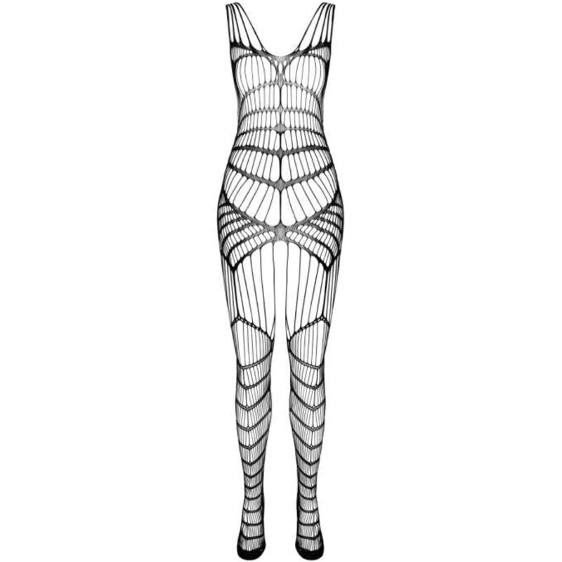 PASSION - BS 102 BODYSTOCKING SVART EN STORLEK