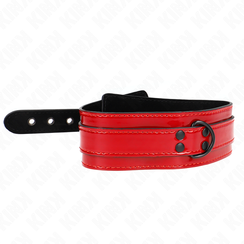 KINK - VINRÖTT JUSTERBART HALSBAND 37,5-49,5 CM X 5 CM