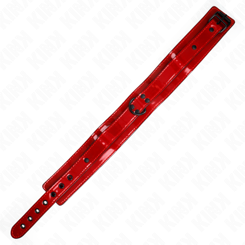 KINK - VINRÖTT JUSTERBART HALSBAND 37,5-49,5 CM X 5 CM