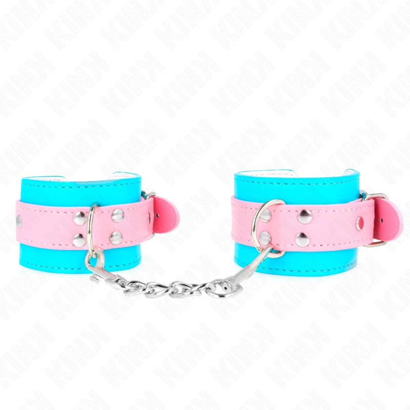 KINK - SÖTA HANDLEDSBÄLTAR BLÅ/ROSA JUSTERBARA 16-28 CM X 5 CM