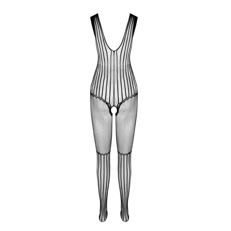 PASSION - BS 103 BODYSTOCKING SVART EN STORLEK