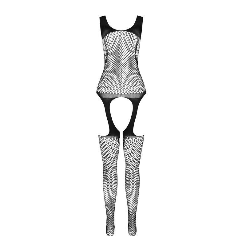 PASSION - BS 104 BODYSTOCKING SVART EN STORLEK