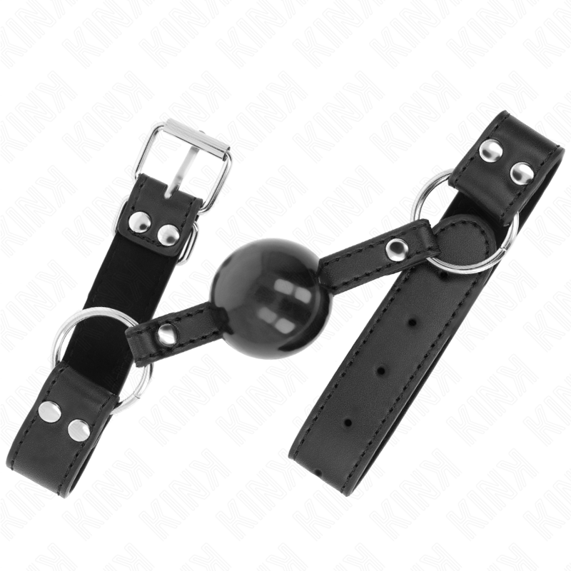 KINK - MJUK OCH SOLID BOLL 4 CM MUNKEL MED LÄDERREM 62 x 2,5 CM JUSTERBAR 42-58 CM