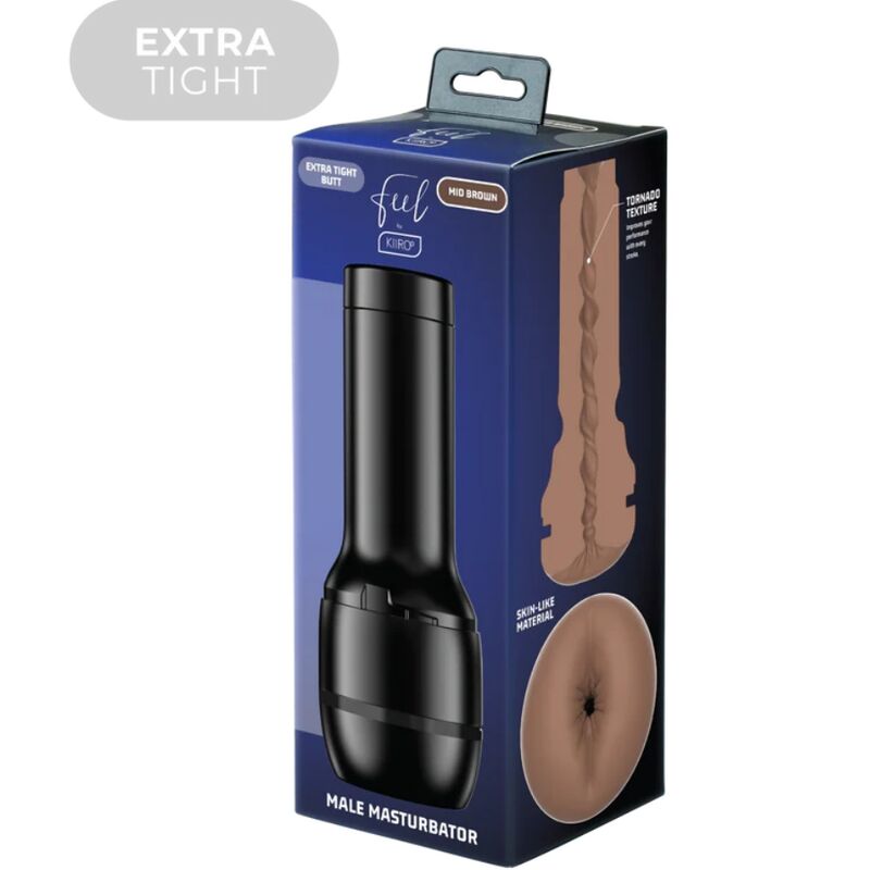 KIIROO - FEEL STROKER EXTRA TÄT RUMPA MELLANBRUN