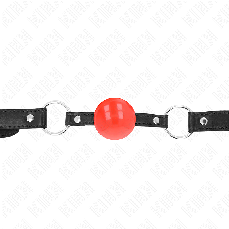 KINK - RÖD TPE-BOLL 4 CM MUNSTYCK 60 x 2 CM