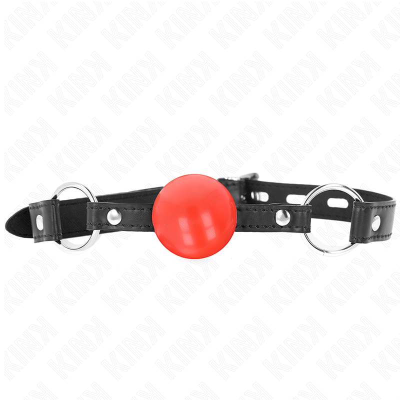 KINK - RÖD TPE-BOLL 4 CM MUNSTYCK 60 x 2 CM