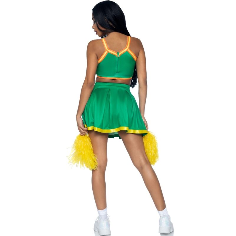 LEG AVENUE - KOSTYM CHEERLEADER GRÖN M/L
