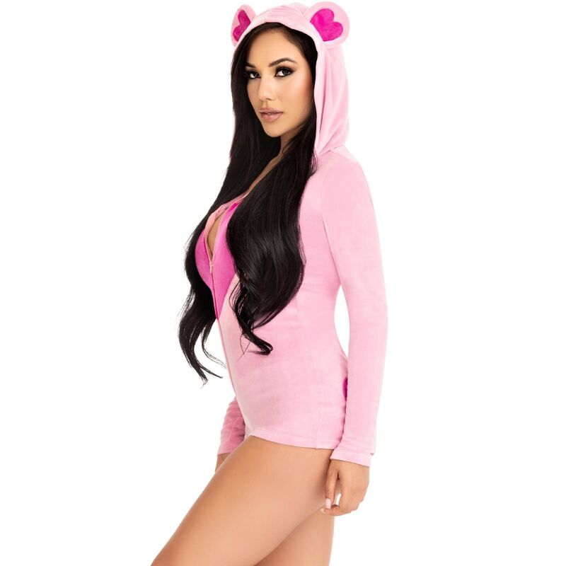 LEG AVENUE - TEDDY BEAR SAMMETSDRAAJ ROSA S