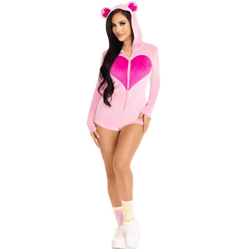 LEG AVENUE - TEDDY BEAR SAMMETSDRAAJ ROSA S