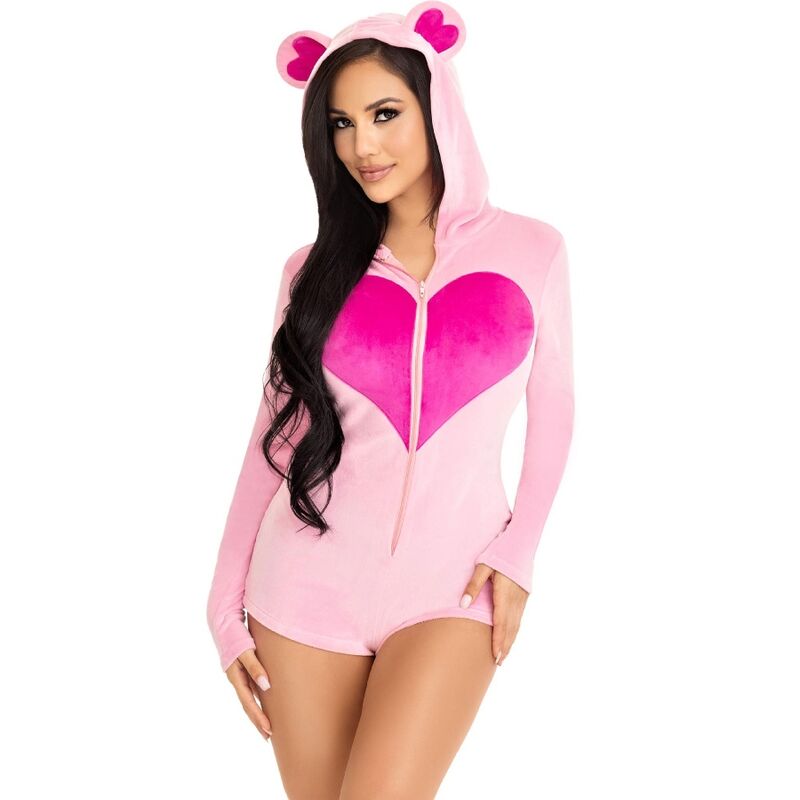 LEG AVENUE - TEDDY BEAR SAMMETSDRAAJ ROSA M