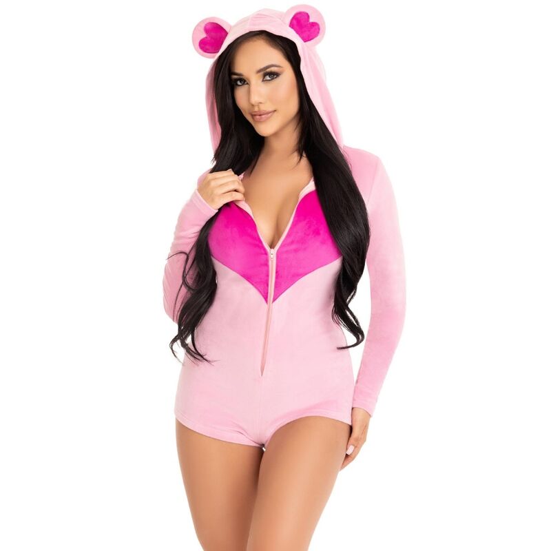 LEG AVENUE - TEDDY BEAR SAMMETSDRAAJ ROSA M