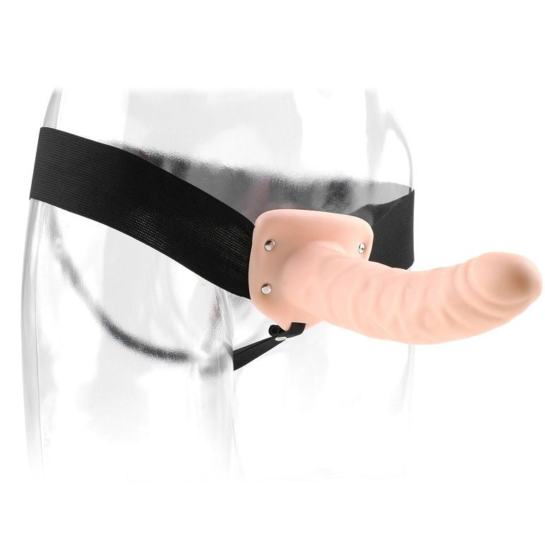 FETISCH FANTASY-SERIE - 19 CM IHÅLIG STRAP-ON NATURLIG