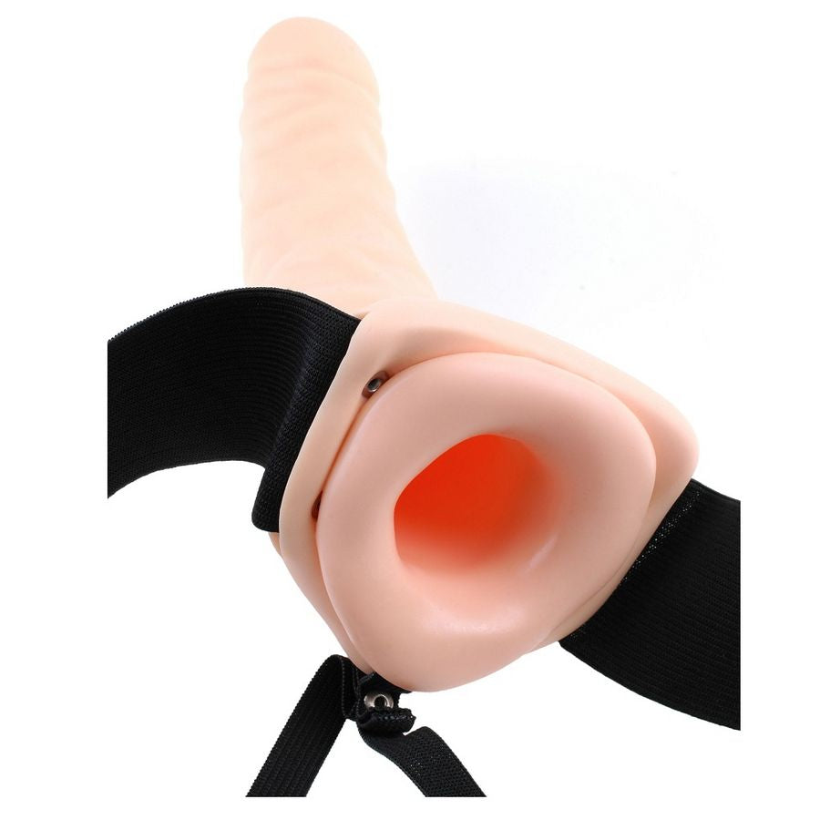 FETISCH FANTASY-SERIE - 19 CM IHÅLIG STRAP-ON NATURLIG