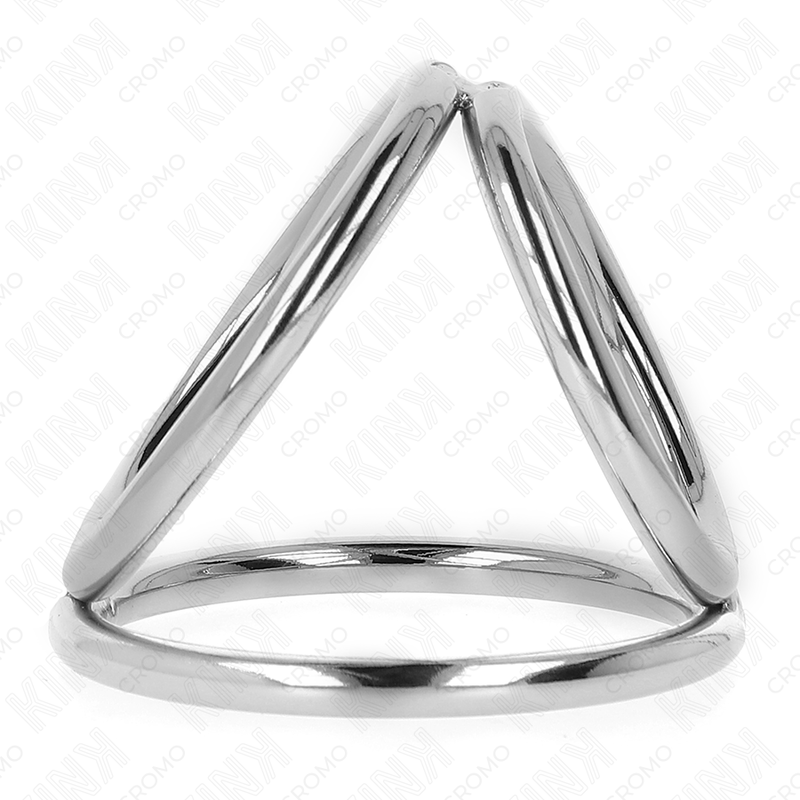 KINK - TRIPPEL KROMMETALLPENISRING 3,8 CM TILL 5 ​​CM MODELL 2
