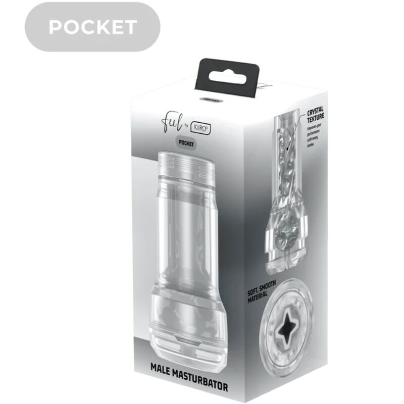 KIIROO - FEEL POCKET STROKER CRYSTAL FRÅN KIIROO TRANSPARENT
