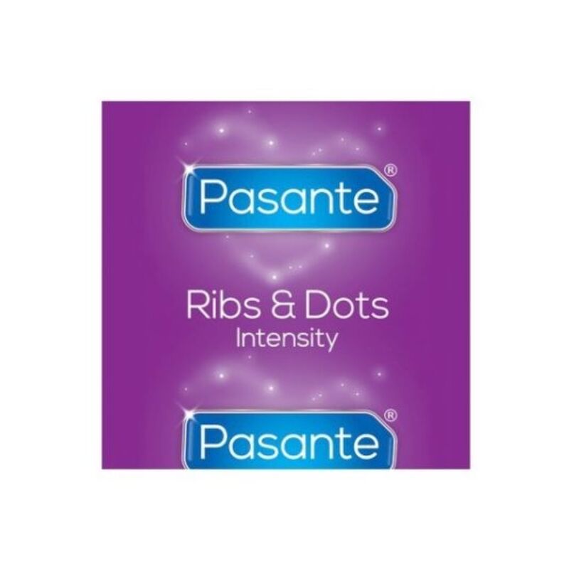 PASANTE - RIBS &amp; DOTS INTENSITETSKONDOMER 144 ENHETER