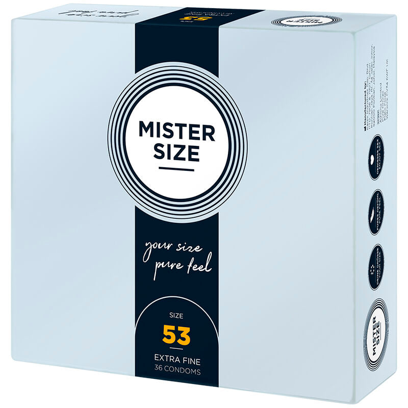 MISTER SIZE - KONDOMSTORLEK M 53 MM (36 ENHETER)