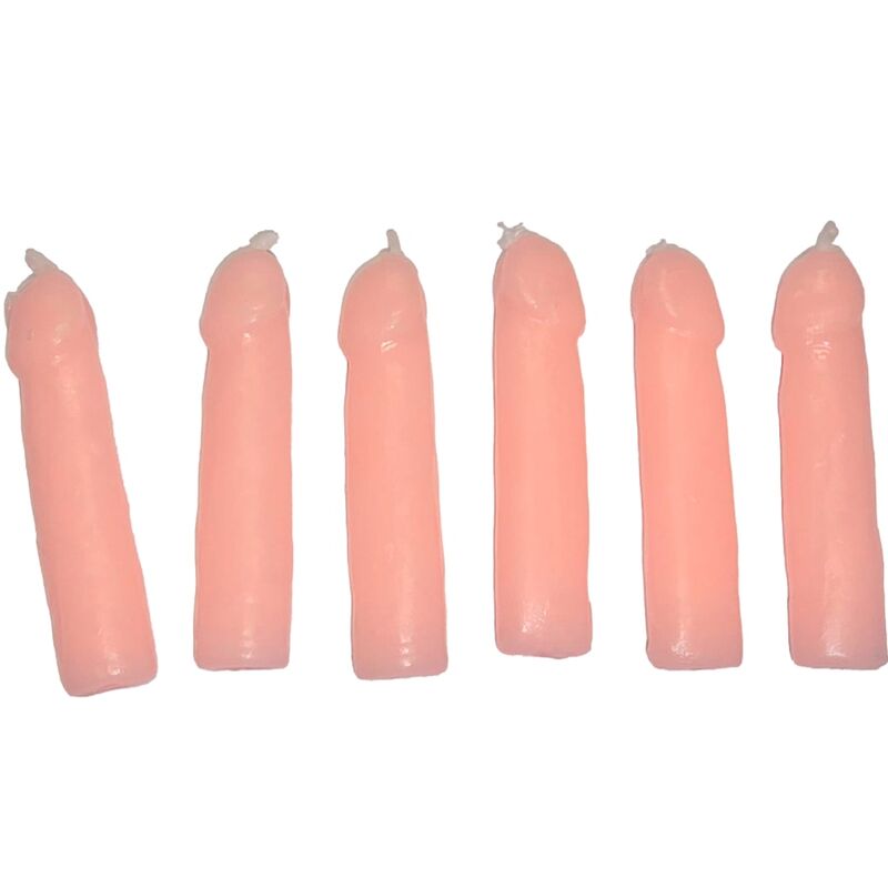 DIABLO PICANTE - 6 KÖTTPENISFORMADE LJUS