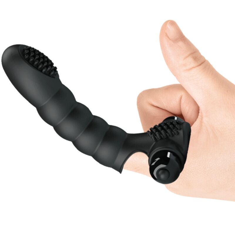 PRETTY LOVE - ALEXANDER FINGERVIBRATOR 10 VIBRATIONER SVART