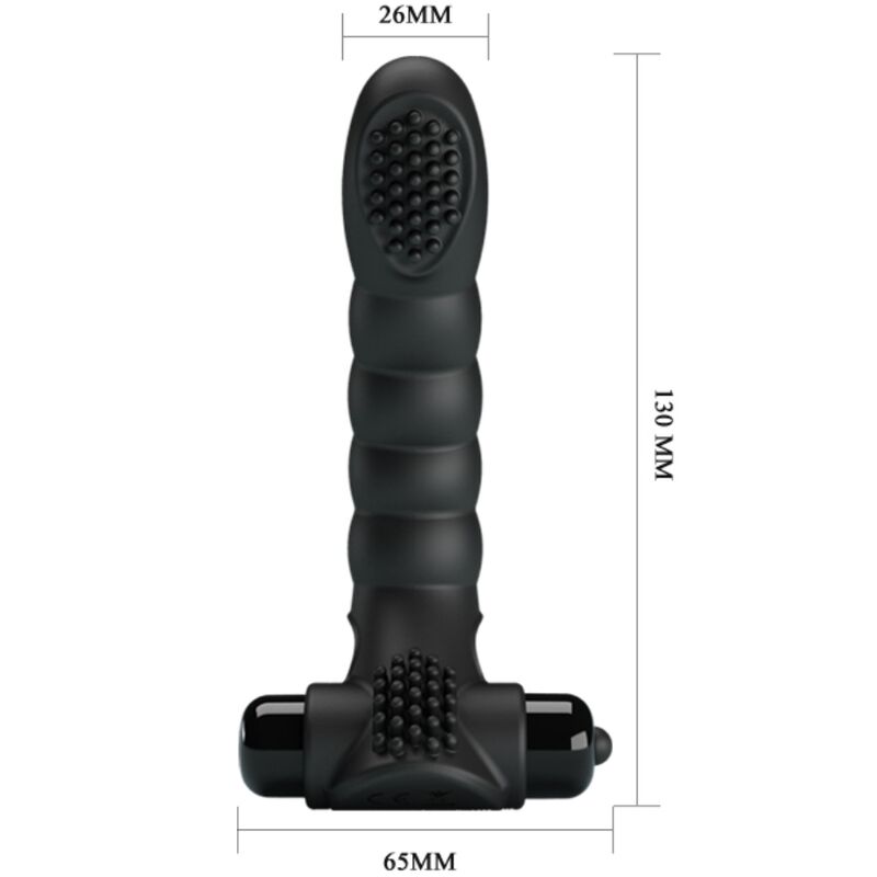 PRETTY LOVE - ALEXANDER FINGERVIBRATOR 10 VIBRATIONER SVART