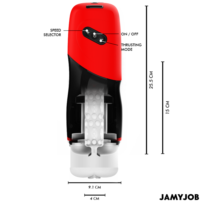 JAMYJOB - XPEED AUTOMATISK VAGINAMASTURBATOR 5 STÖDLÄGEN OCH LJUDEFFEKT