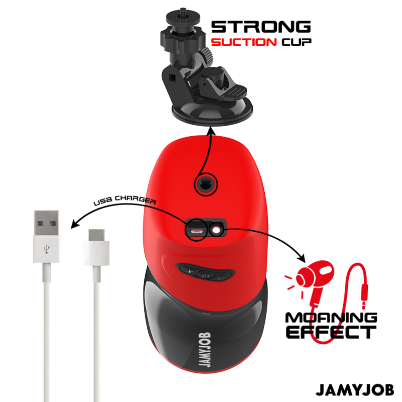 JAMYJOB - XPEED AUTOMATISK VAGINAMASTURBATOR 5 STÖDLÄGEN OCH LJUDEFFEKT