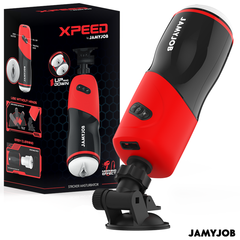 JAMYJOB - XPEED AUTOMATISK VAGINAMASTURBATOR 5 STÖDLÄGEN OCH LJUDEFFEKT