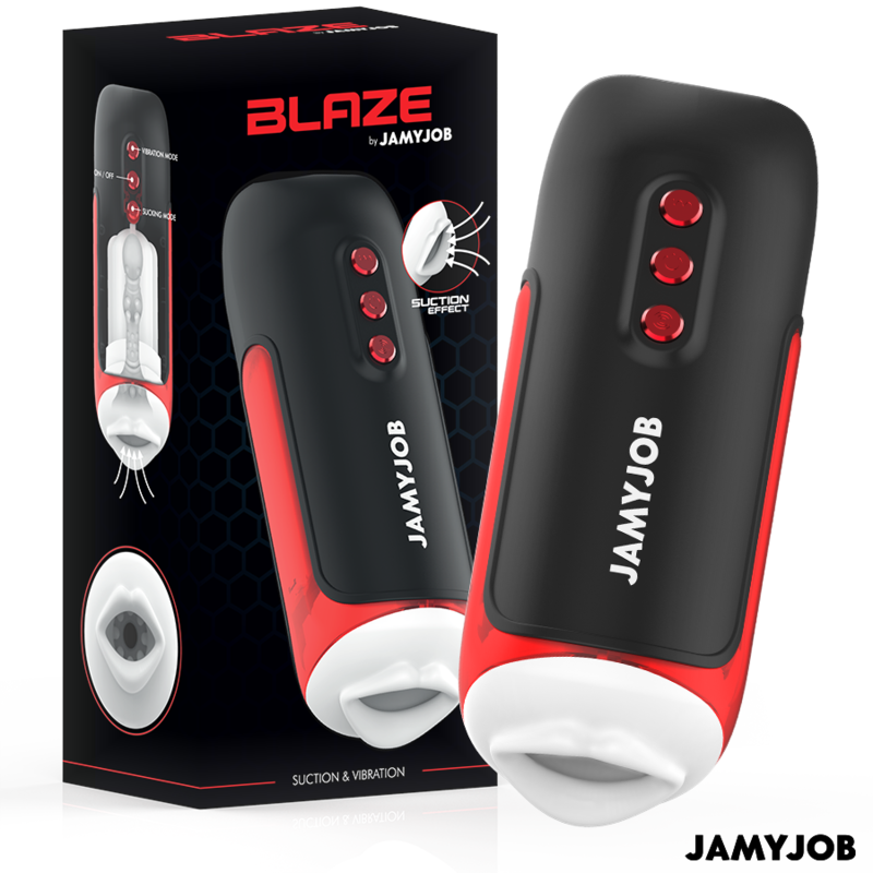 JAMYJOB - BLAZE AUTOMATISK MUNMASTURBATOR 5 LÄGEN SOM STIMULERAR VÅGOR OCH VIBRATIONER