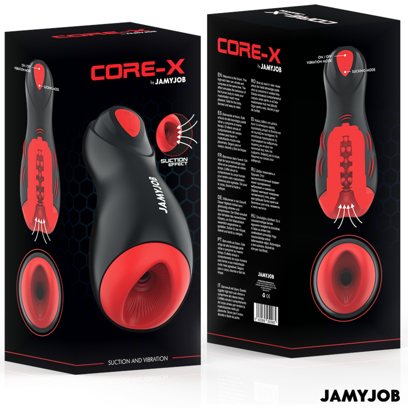 JAMYJOB - CORE-X AUTOMATISK MASTURBATOR 5 LÄGEN SOM STIMULERAR VÅGOR OCH VIBRATIONER