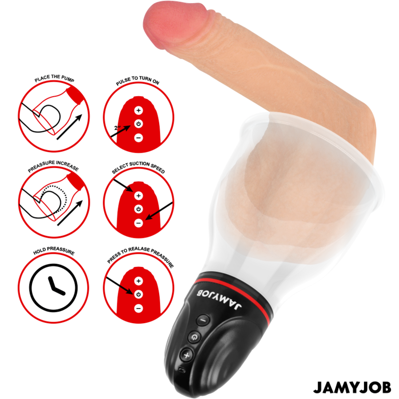 JAMYJOB - XPAND LITE AUTOMATISK TESTIKELPUMP 3 NIVÅER AV STIMULERINGSVÅGOR GRÅ