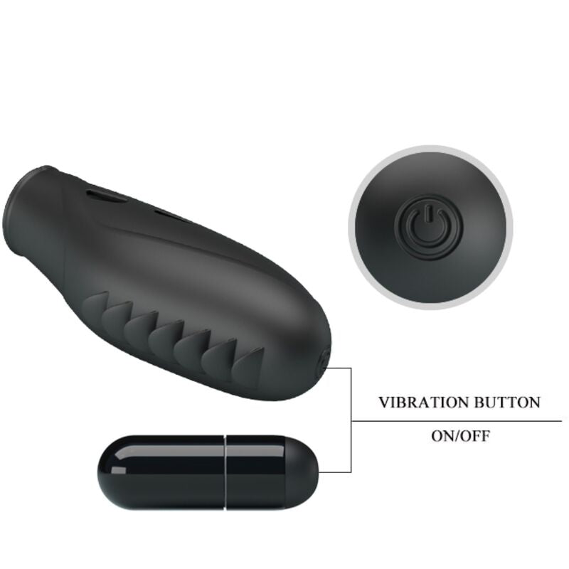 PRETTY LOVE - GILO SILIKON FINGERVIBRATOR SVART