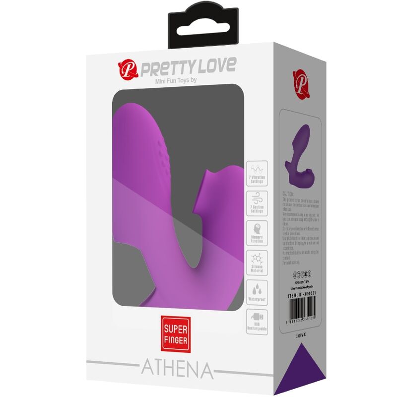 PRETTY LOVE - ATHENA FINGERVIBRATOR MED KLITORISSTIMULATOR LILA