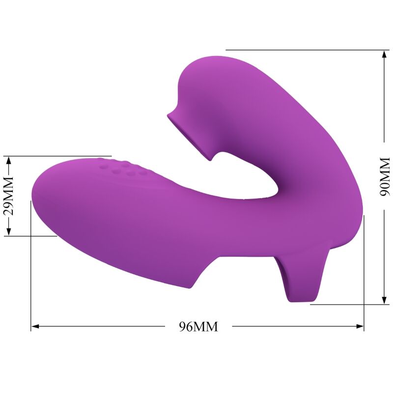 PRETTY LOVE - ATHENA FINGERVIBRATOR MED KLITORISSTIMULATOR LILA