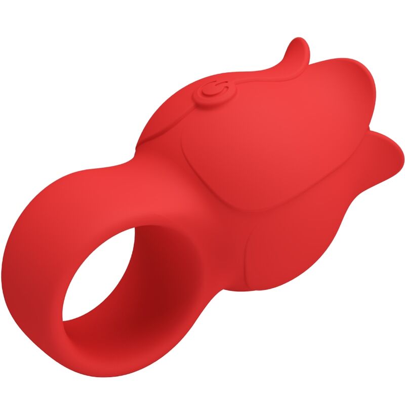 PRETTY LOVE - JAE ROSFORMAD FINGERVIBRATOR 10 VIBRATIONER RÖD