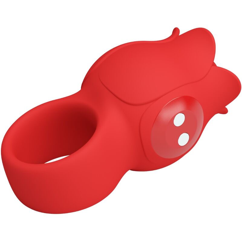 PRETTY LOVE - JAE ROSFORMAD FINGERVIBRATOR 10 VIBRATIONER RÖD