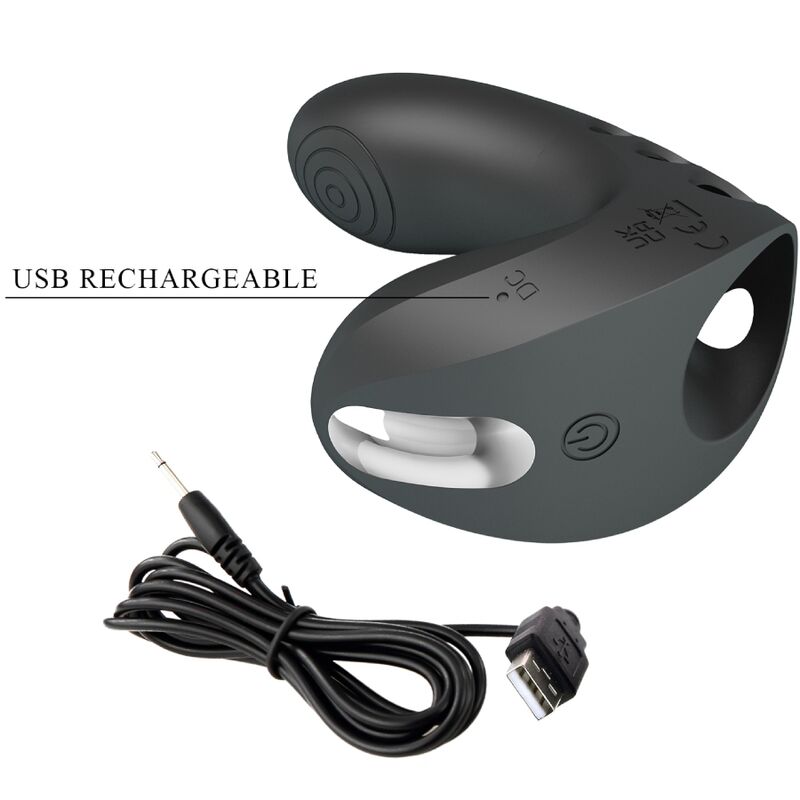 PRETTY LOVE - CAMELIA FINGERVIBRATOR 7 VIBRATIONER SVART