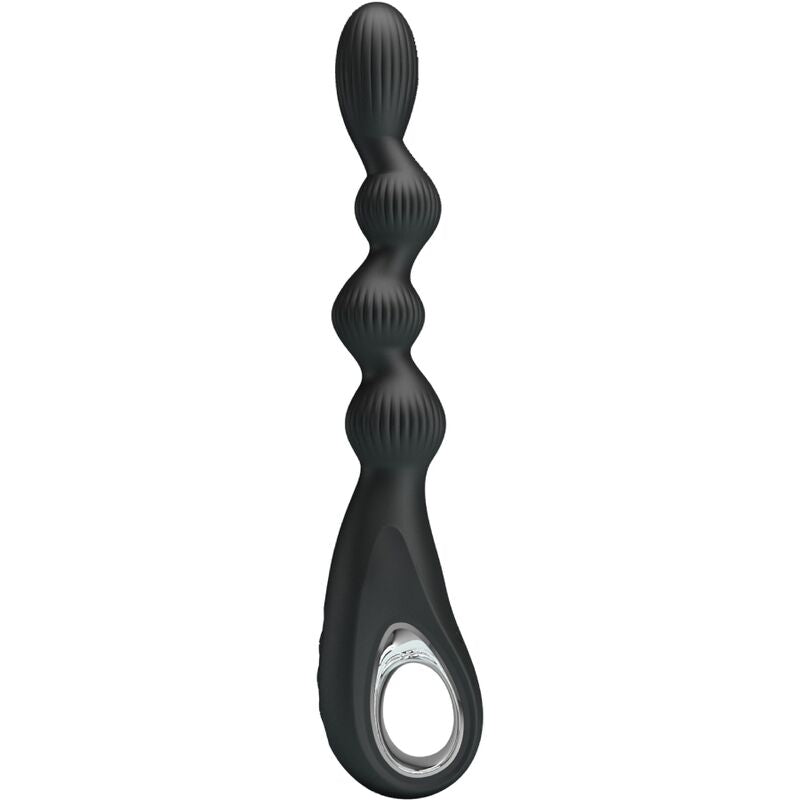 PRETTY LOVE - FEDERER ANALVIBRATOR 12 VIBRATIONER SVART