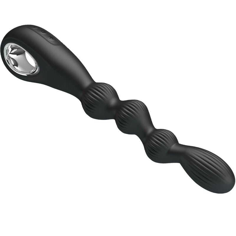 PRETTY LOVE - FEDERER ANALVIBRATOR 12 VIBRATIONER SVART