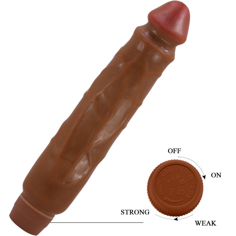 BAILE - JACK REALISTISK VIBRATOR 26 CM MULATTO