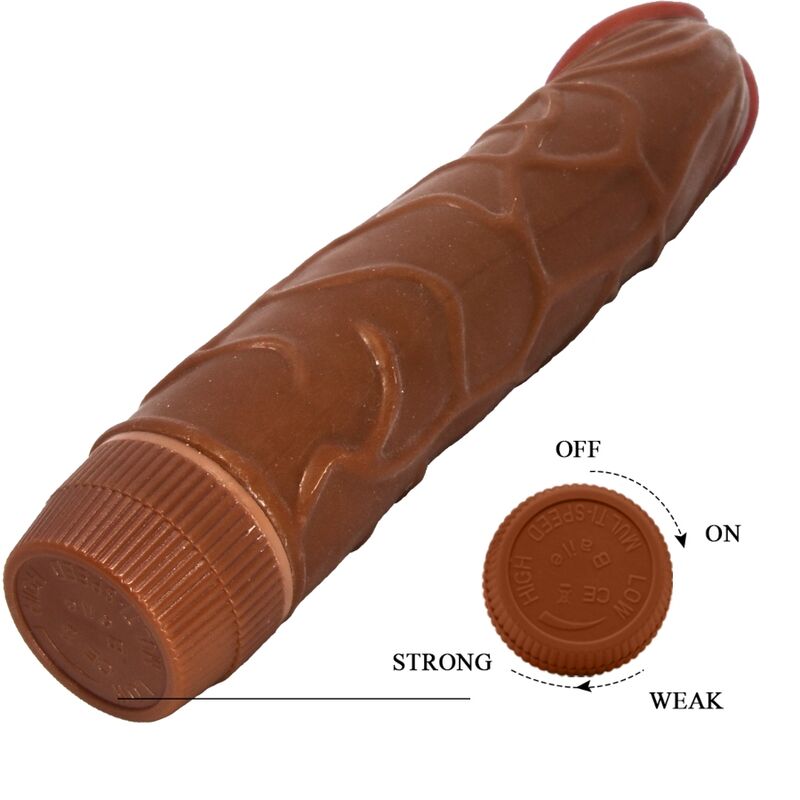 BAILE - BOB REALISTISK VIBRATOR 22,5 CM MULATTO