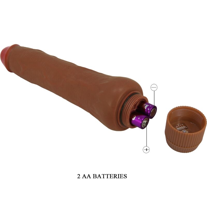 BAILE - DRYAD REALISTISK VIBRATOR 25 CM MULATTO