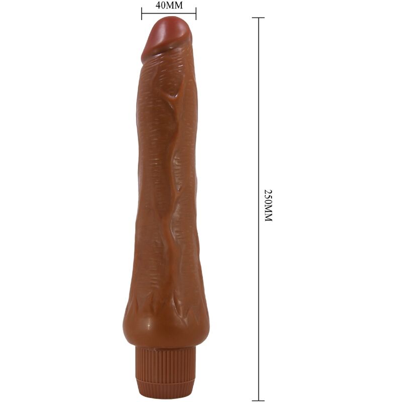 BAILE - DRYAD REALISTISK VIBRATOR 25 CM MULATTO