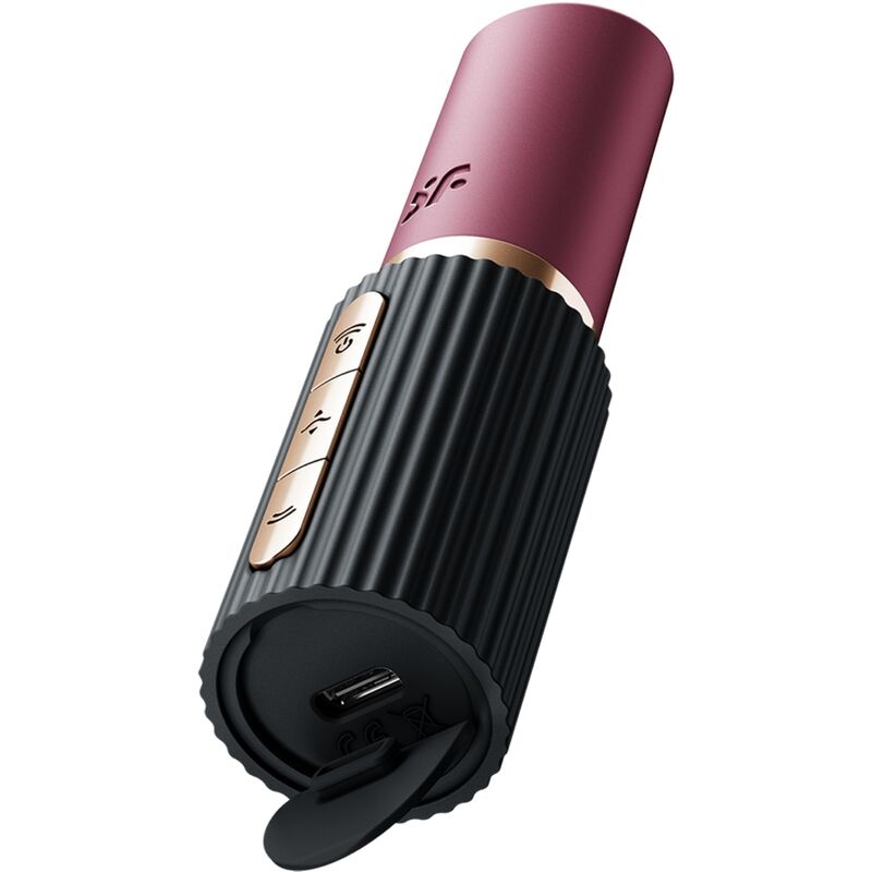 SATISFYER - PRO 2 KISS WAVE KLITORISSTIMULATOR GARNET / SVART