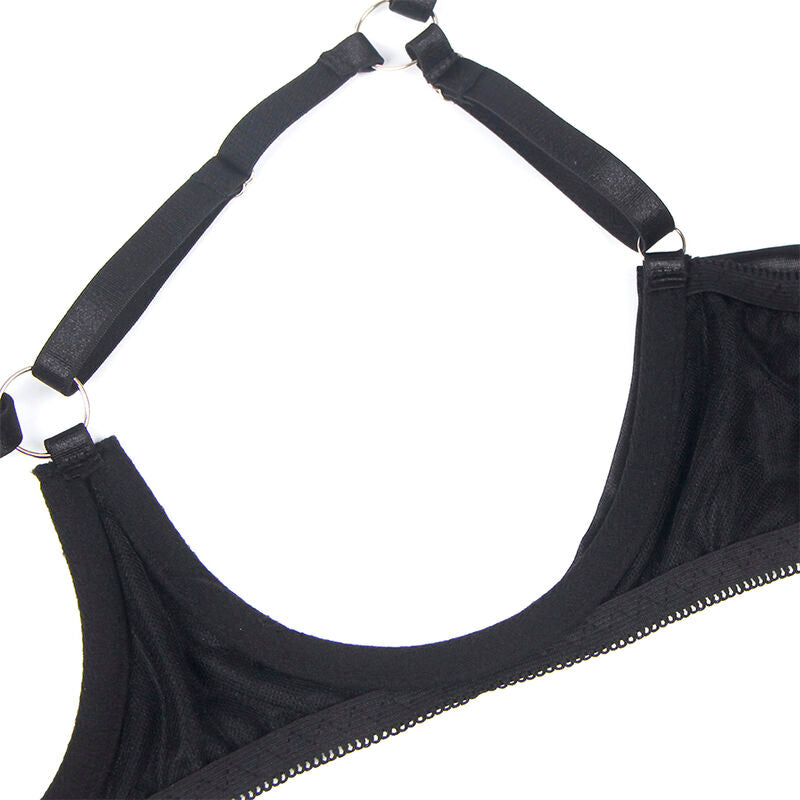 SUBBLIME - 955199 BH-SET MED JUSTERBAR SVART ROTT S/M