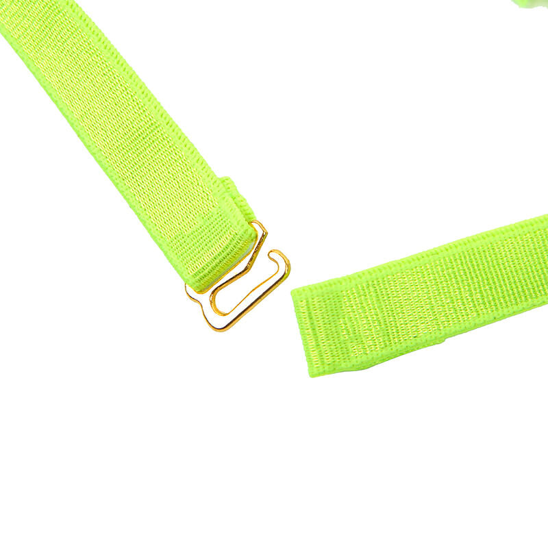 SUBBLIME - 955281 BH-SET MED HALSBAND OCH BENDETALJER FLUORESCENTERANDE GRÖN L/XL