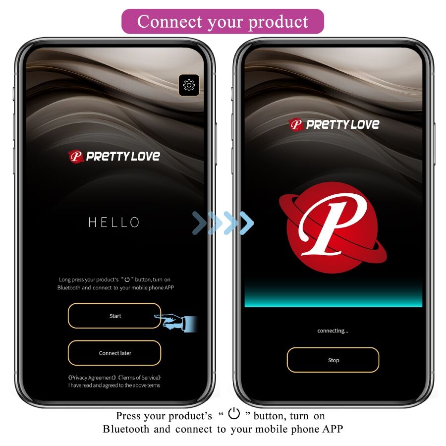 PRETTY LOVE - LEVIATHAN APP-STYRD VIBRATOR LILA