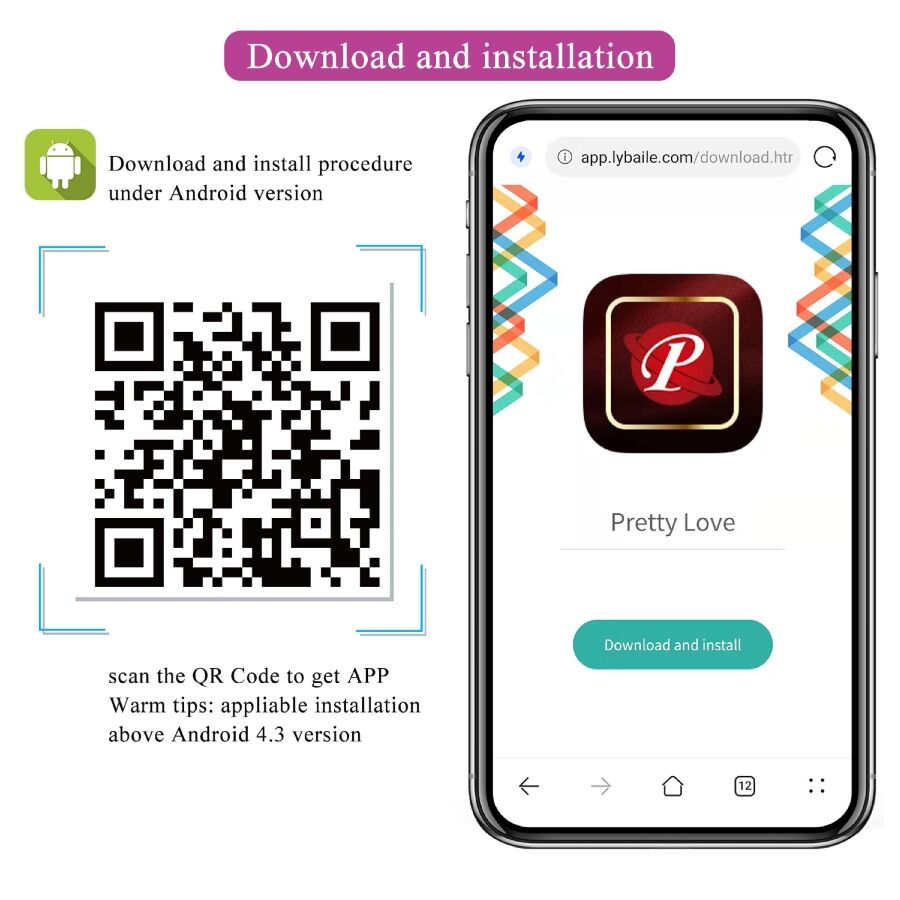 PRETTY LOVE - LEVIATHAN APP-STYRD VIBRATOR LILA