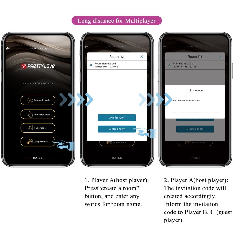 PRETTY LOVE - LEVIATHAN APP-STYRD VIBRATOR LILA
