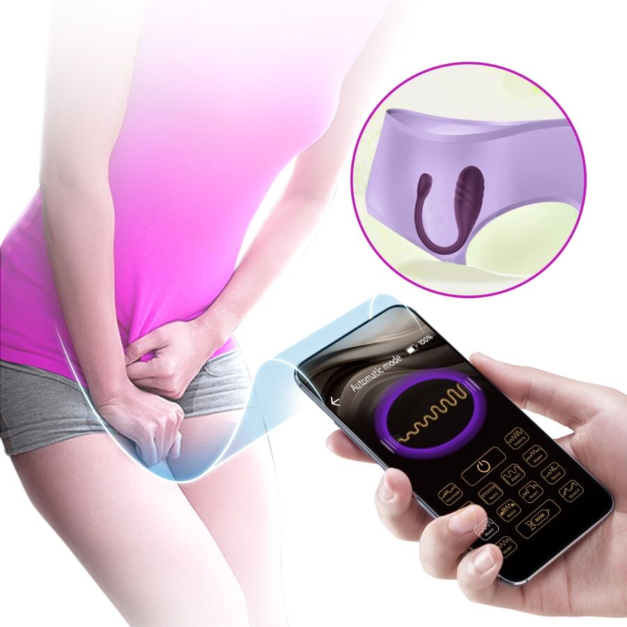 PRETTY LOVE - LEVIATHAN APP-STYRD VIBRATOR LILA